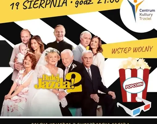 Kino plenerowe w Trzcielu: 19 sierpnia na Rynku pokażą komedię „Dalej Jazda 2”