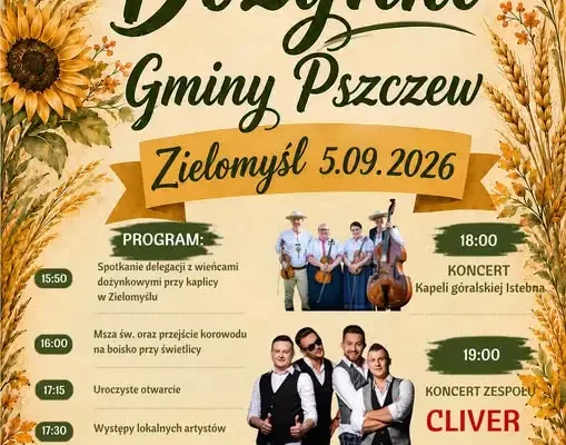 Gminne Dożynki w Zielomyślu – święto plonów pełne atrakcji