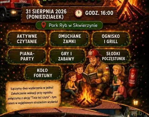 Ognisko i piana-party w Skwierzynie na zakończenie wakacji