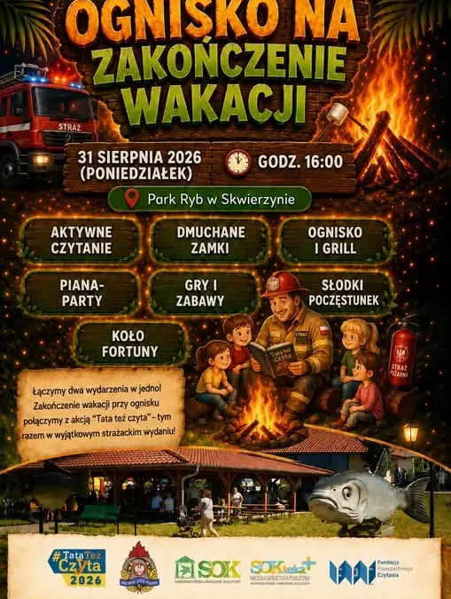 Ognisko i piana-party w Skwierzynie na zakończenie wakacji