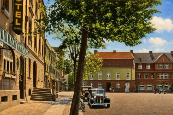 Tak wyglądał międzyrzecki rynek w latach 30. XX wieku
