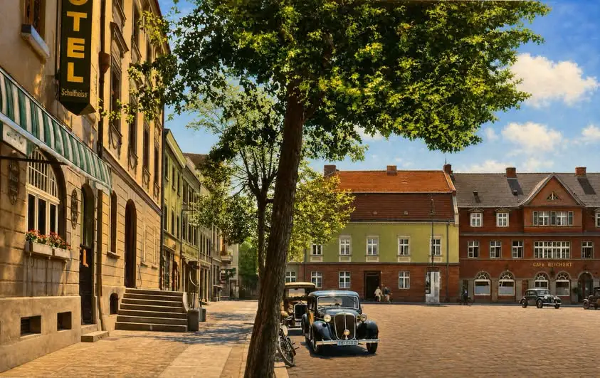 Tak wyglądał międzyrzecki rynek w latach 30. XX wieku
