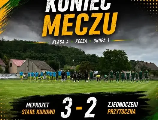 Zjednoczeni Przytoczna ulegli GKS Meprozet 3-2, za tydzień mecz z Błękitnymi Lubno