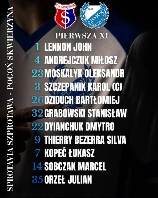 Pogoń Skwierzyna poznała skład na mecz ze Sprotavią Szprotawa