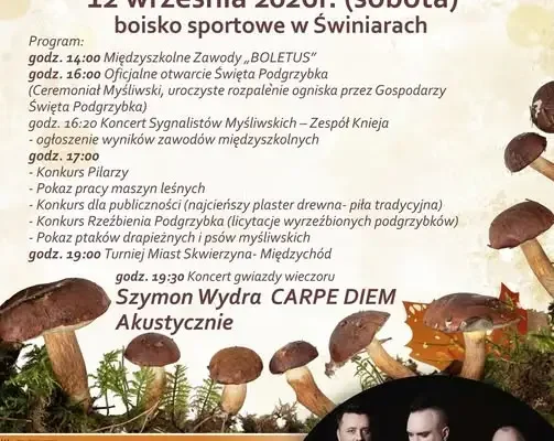 XXIII Święto Podgrzybka w Świniarach – leśne atrakcje, konkursy i koncert Szymona Wydry