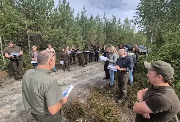 Leśnicy z Zielonej Góry szkolili się w Nadleśnictwie Skwierzyna