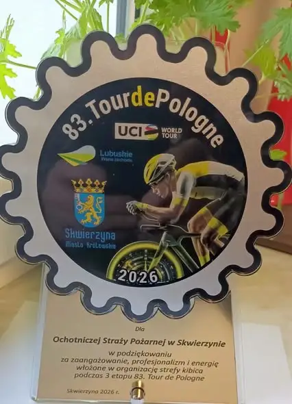 Skwierzyna nagrodzona za strefę kibica podczas Tour de Pologne