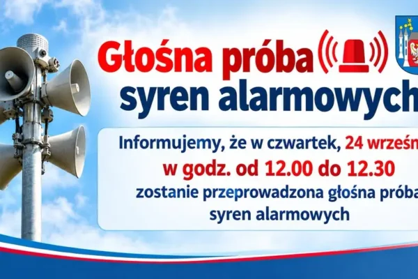 Międzyrzecz: w czwartek głośna próba syren alarmowych