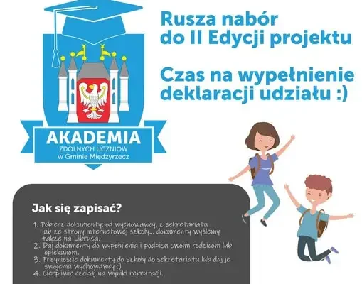 Akademia Zdolnych Uczniów w Gminie Międzyrzecz – rusza nabór do II edycji