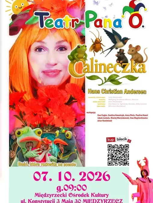 Teatr Pana O. zaprasza na spektakl „Calineczka” w Międzyrzeczu