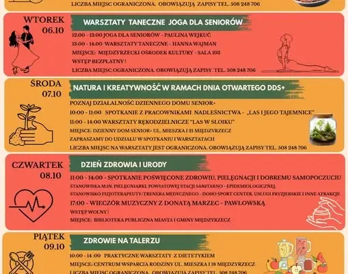 Tydzień Seniora 2026 w Międzyrzeczu – sześć dni atrakcji i wstęp wolny