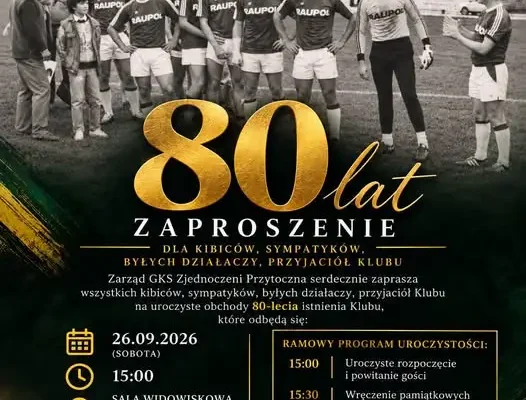 GKS Zjednoczeni Przytoczna świętuje 80-lecie. Znamy program obchodów