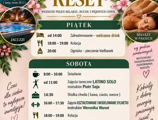 Kobiecy Reset w Pensjonacie Pod Strzecha – weekend pełen relaksu i tańca