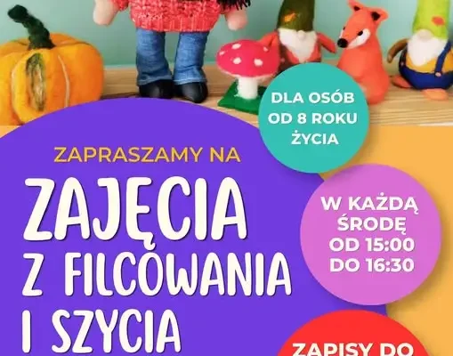 Trzciel: Nowe zajęcia z filcowania i szycia dla dzieci – zapisy do 4 października