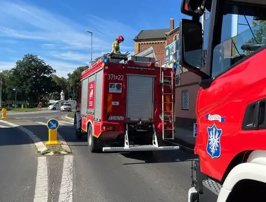 Fałszywy alarm w Skwierzynie. Strażacy sprawdzali zgłoszenie o rozsypanym zbożu