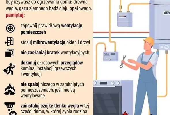 Sezon grzewczy 2026/2027: przypomnienie o zasadach bezpieczeństwa i zagrożeniu czadem