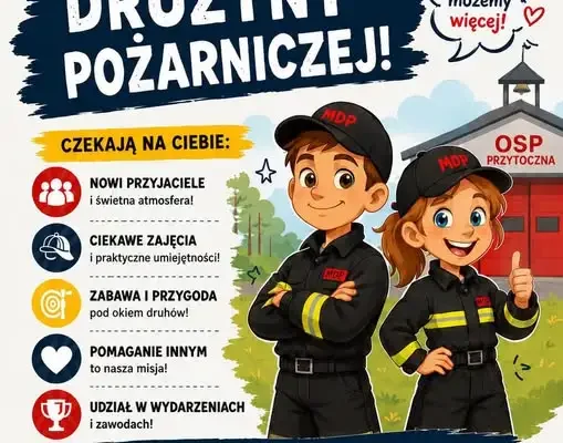 Młodzieżowa Drużyna Pożarnicza w Przytocznej zaprasza na spotkanie 10 października