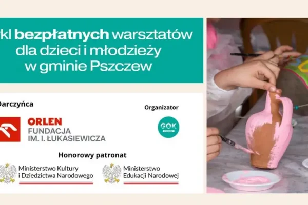 Bezpłatne warsztaty ceramiczne dla dzieci i młodzieży w gminie Pszczew