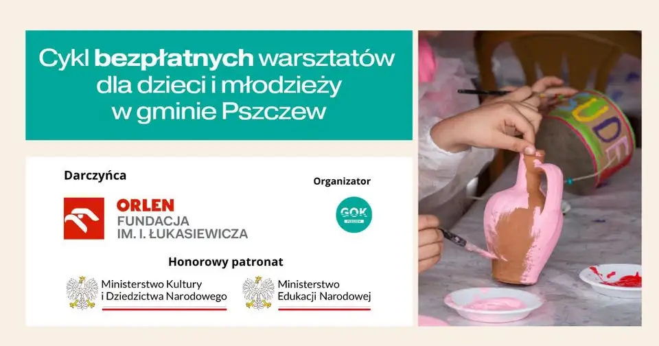 Bezpłatne warsztaty ceramiczne dla dzieci i młodzieży w gminie Pszczew