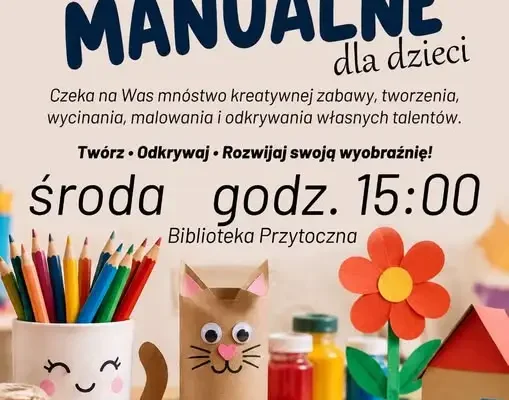 Kreatywne zajęcia manualne dla dzieci w Bibliotece w Przytocznej