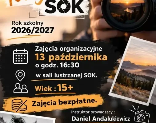 Sekcja Fotograficzna w Skwierzyńskim Ośrodku Kultury zaprasza na zajęcia