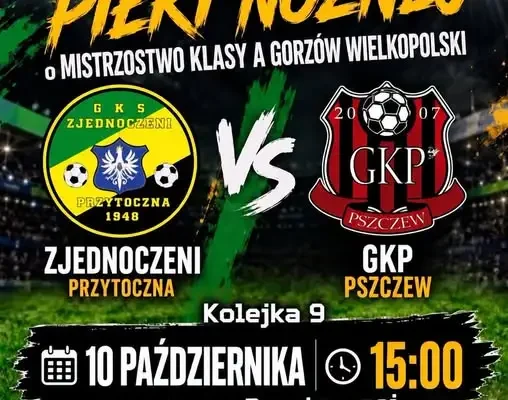 Zjednoczeni Przytoczna zagrają z GKP Pszczew w sobotnim meczu klasy A
