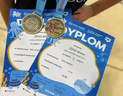 Dwa złote medale Mileny Żeno na Arena Swim Cup w Bydgoszczy