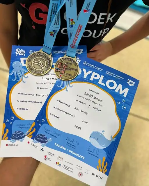 Dwa złote medale Mileny Żeno na Arena Swim Cup w Bydgoszczy