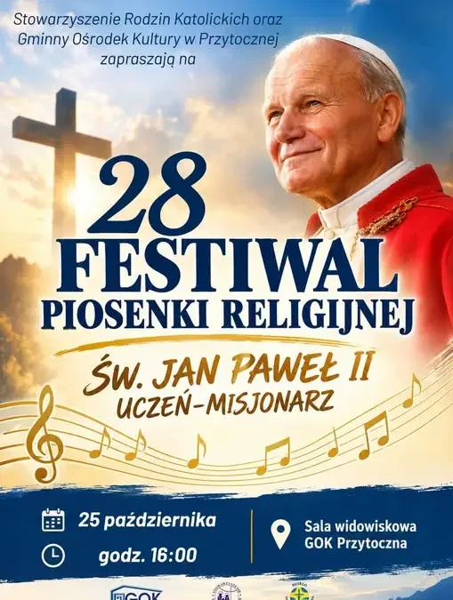 28. Festiwal Piosenki Religijnej w Przytocznej – zaproszenie na wyjątkowe wydarzenie