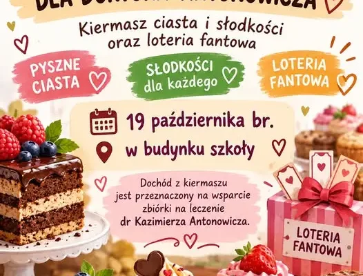 Słodki poniedziałek w SP6 Międzyrzecz – kiermasz dla Doktora Antonowicza