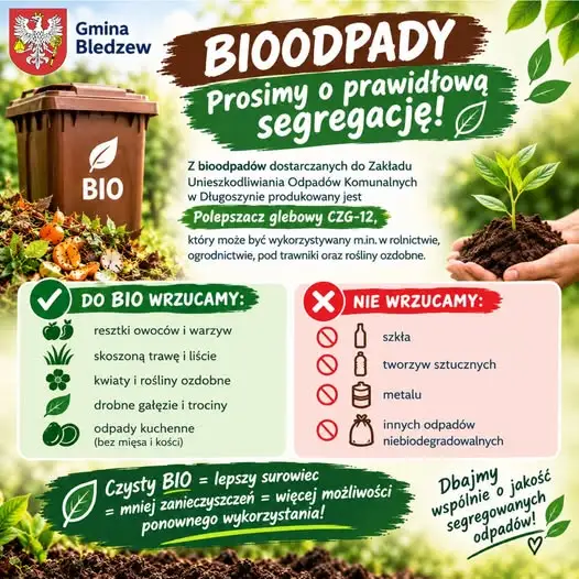 Bioodpady z gminy Bledzew trafiają do Długoszyna – co z nich powstaje?