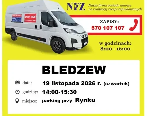 Bezpłatne badanie wzroku w Bledzewie – 19 listopada 2026