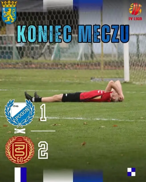 Pogoń Skwierzyna przegrywa z Pogonią Świebodzin 1:2 w 13. kolejce IV ligi